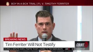 Tim Ferriter announces he won't testify.