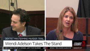 split screen of charlie and wendi adelson