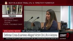 Defense cross-examines Ferriter's son.