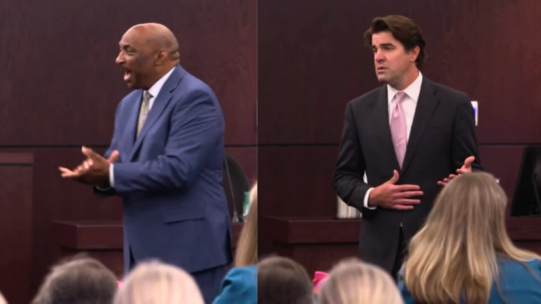 Travis County prosecutor Rickey Jones (left), defense attorney, Geoffrey Puryear (right)