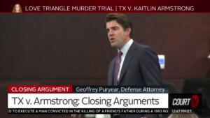 Kaitlin Armstrong defense attorney Geoffrey Puryear delivers closings.