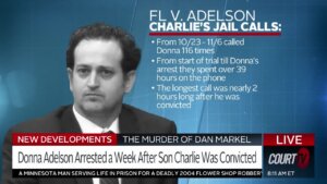 GFX about Charlie Adelson's jailhouse phone calls to his mom.