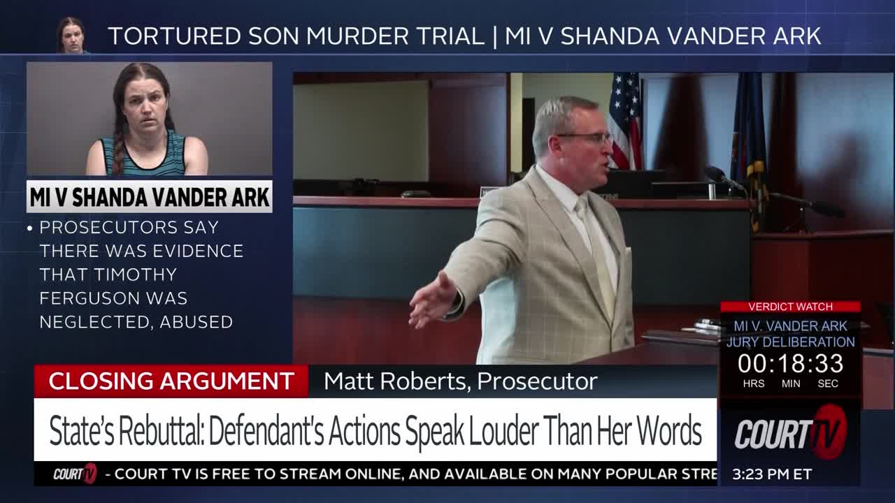 Prosecutor on Shanda Vander Ark 'Timothy was no longer human to her