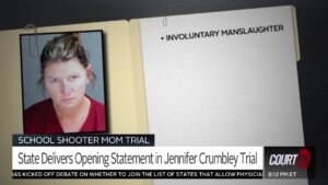 graphic with photo of jennifer crumbley