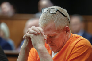 alex murdaugh sits during a hearing