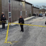 crime scene and police tape