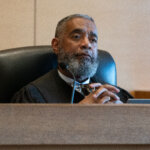 Judge presides over courtroom