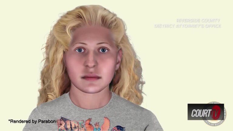 Forensic sketch of a woman in a gray tshirt