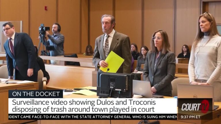 Michelle Troconis stands in court