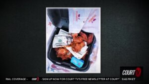 Counterfeit money found in box of wings.