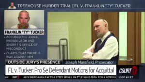 Franklin Tucker seeks an acquittal.