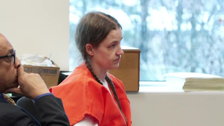 Shanda Vander Ark sits in court during her sentencing