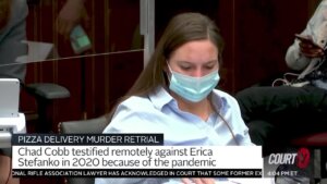 Erica Stefanko sits in court