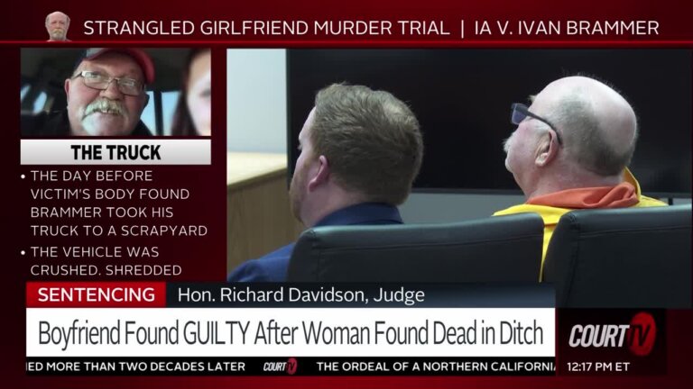 Brammer sentenced in Strangled Girlfriend Murder Trial.