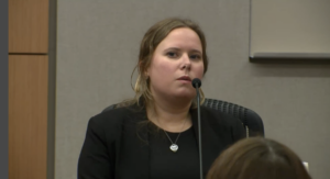 Amy Gembara takes the witness stand in the case against Jesse Alvarez,