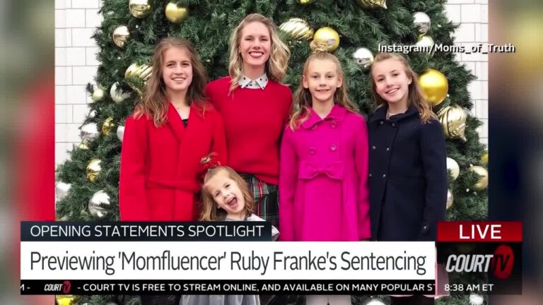 Ruby Franke's family in a Christmas photo.