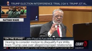 John Floyd III testifies and admits that he watched coverage of Fani Willis' testimony.