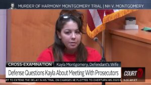 Kayla Montgomery on cross-examination.