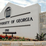 A sign for the University of Georgia