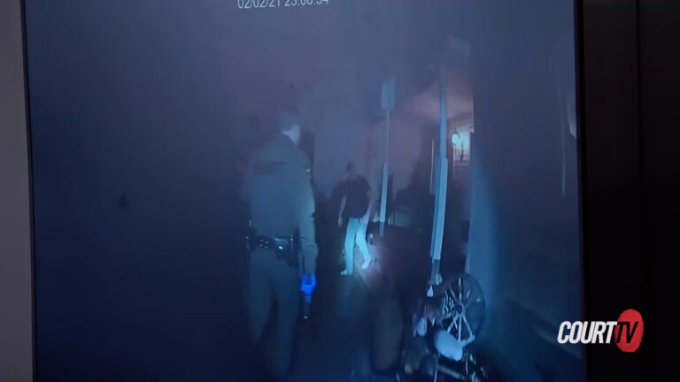 screenshot from bodyworn camera footage of Deputy Ben Wheeler