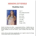 missing poster for Madeline Soto