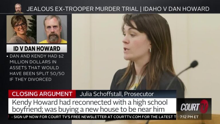 Julia Schoffstall told the jury that Dan Howard killed Kendy Howard and put her in the bathtub to make her death look like a suicide.