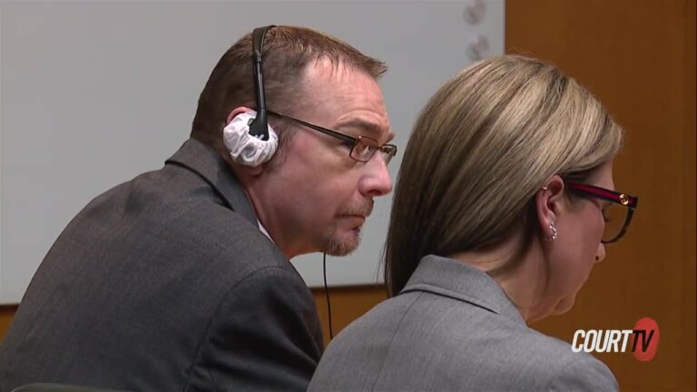 James Crumbley listens to the verdict in court