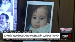 Kristel Candelario's daughter shown at mother's sentencing