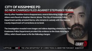 Stephan Sterns, the last known person to see Madeline Soto, is now facing a slew of new charges related to disturbing images and videos found on his phone.