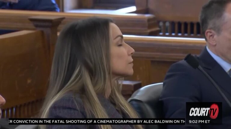 Karen Read sits in court during a hearing