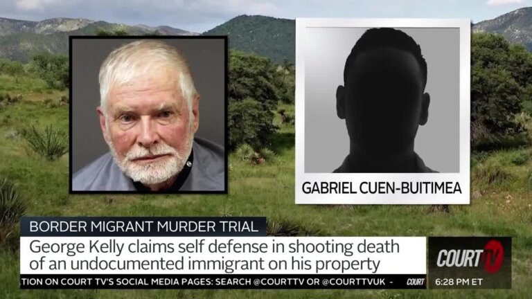 George Kelly is standing trial for fatally shooting a Mexican citizen who was found dead on his ranch just outside the U.S.-Mexico border.