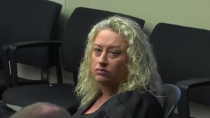 Robin Howington sits in court during her trial.