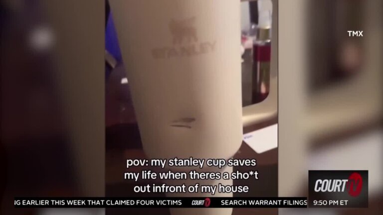 Ohio woman says her Stanley cup stopped a bullet, saved her life