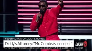 Sean 'Diddy' Combs performs on stage