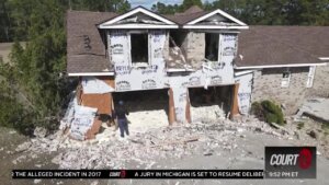 House that was bombed.