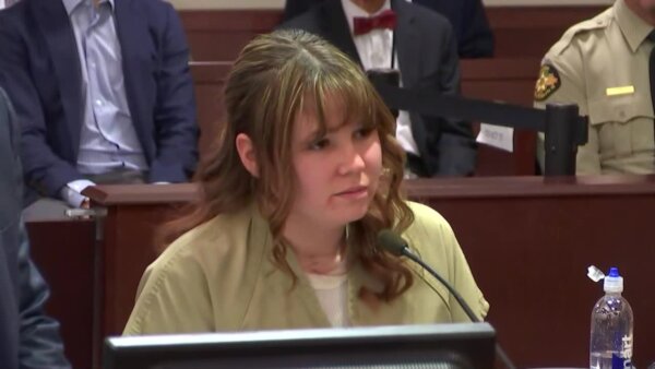 Hannah Gutierrez speaks at her sentencing hearing