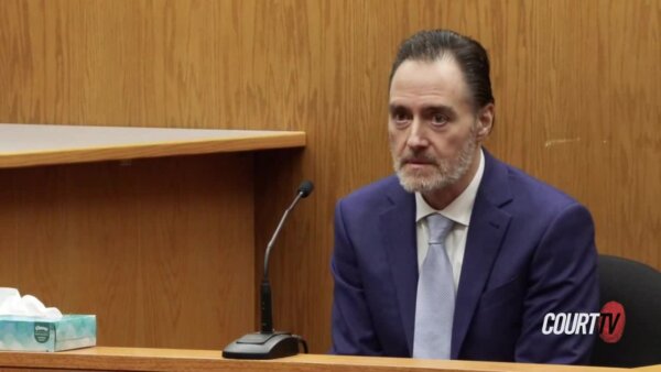 Nicolae Miu testifies during his trial.