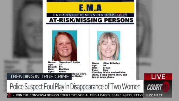 Missing persons photo for two women