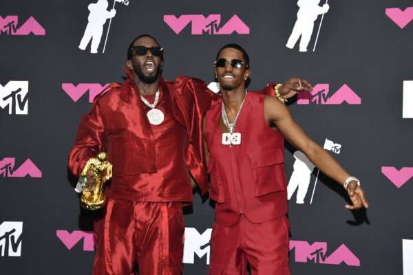 Sean and Christian Combs appear on the red carpet