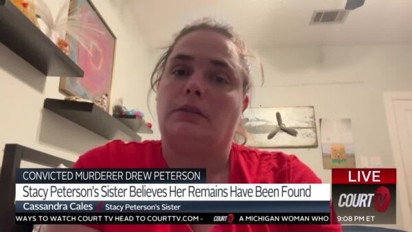 Cassandra Cales, Stacy Peterson's sister, says she may have found her sister's remains in the bottom of an Illinois canal.