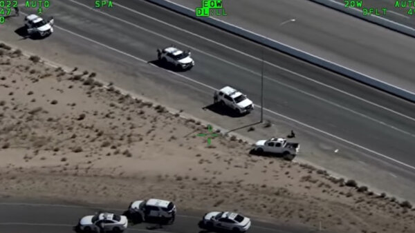 helicopter video of police shootout