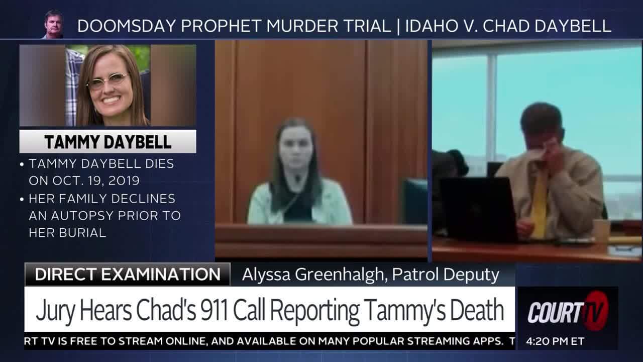 Chad Daybell cries in court.