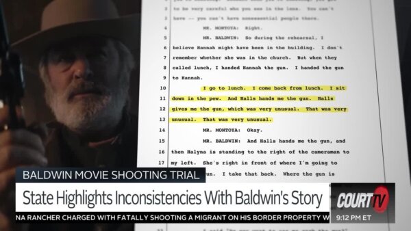 alec baldwin's photo and highlighted paperwork