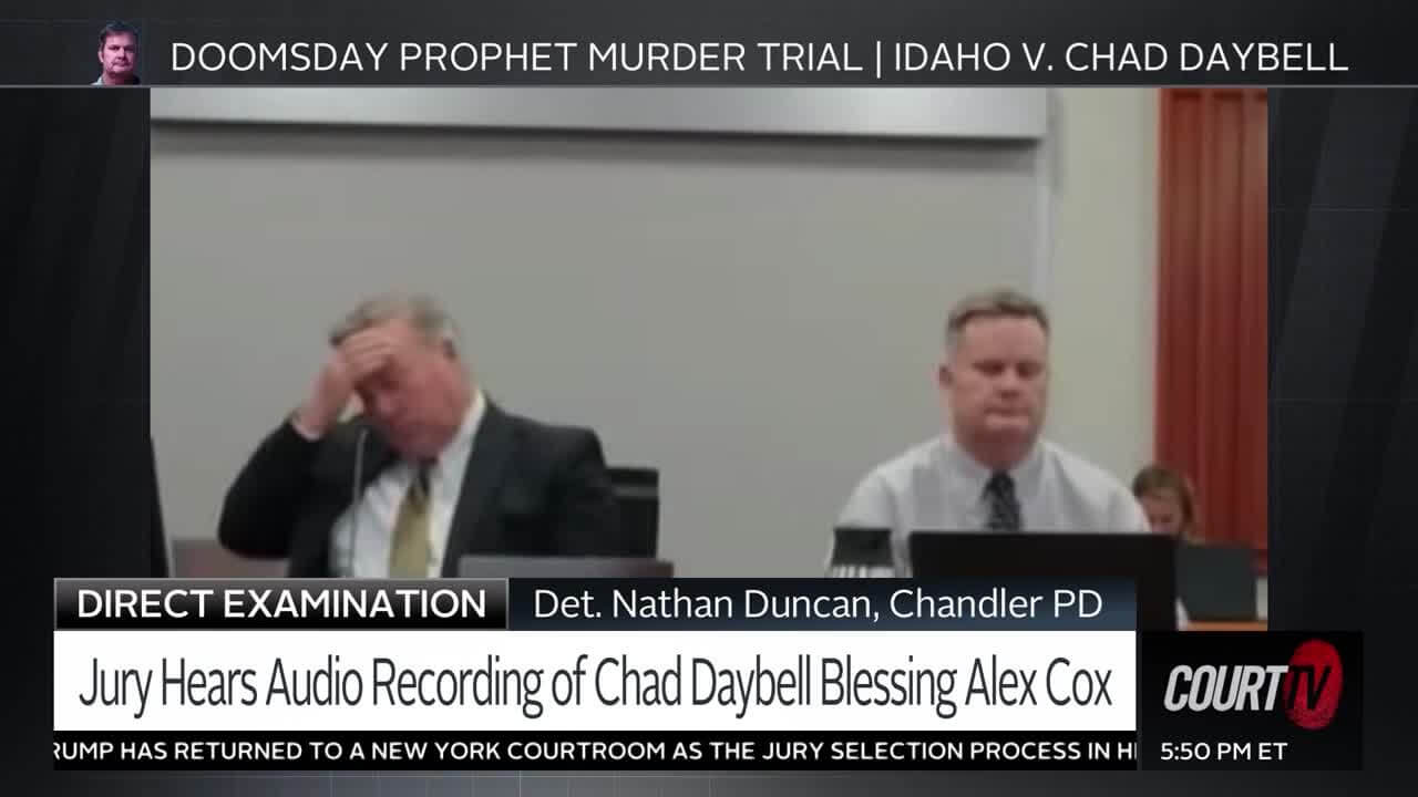 In audio played in court, Chad Daybell gave the Patriarchal Blessing given in the LDS faith to Alex Cox, but was not authorized to do so.