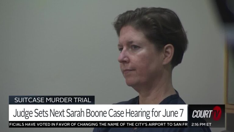 Sarah Boone in court on April 12, 2024.