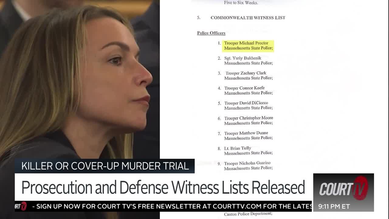 The prosecution and defense witness lists are released. The judge prohibits mention of third part in defense opening in the Killer or Cover-Up Murder Trial.