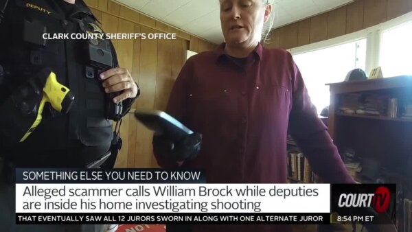 New bodycam footage of William Brock. The alleged scammer calls Brock while deputies are inside his home investigating shooting.