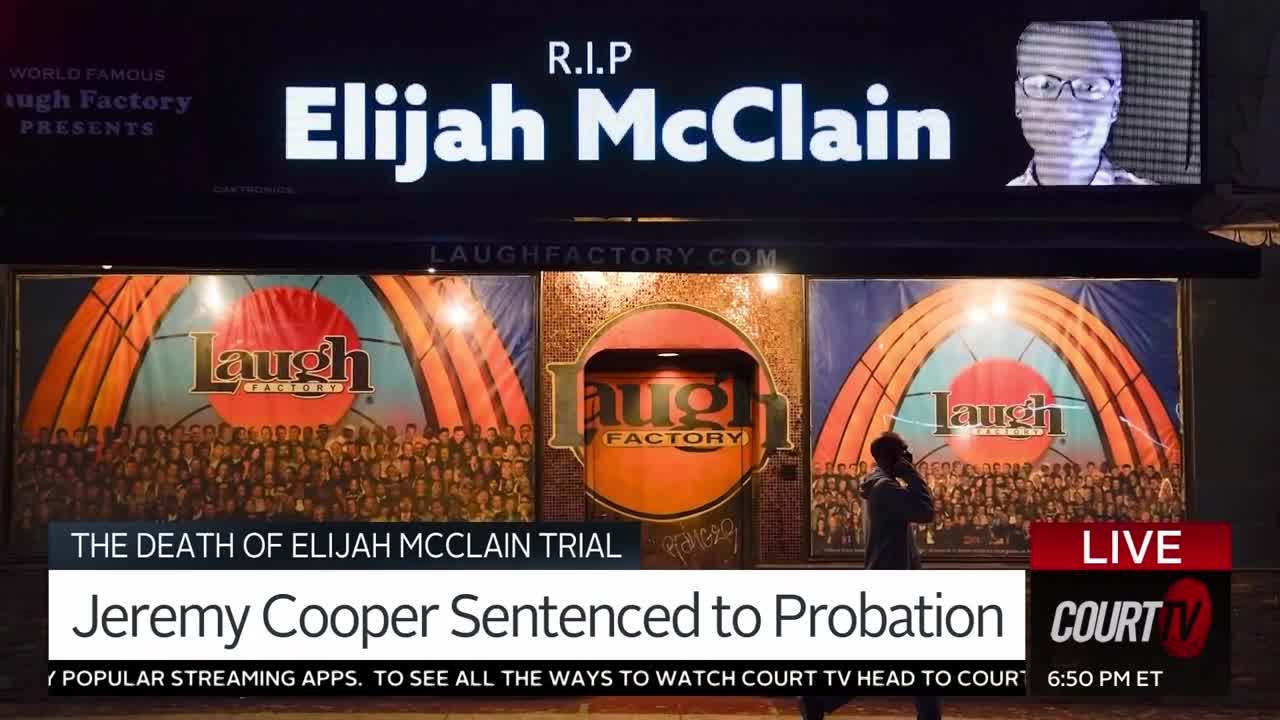 Jeremy Cooper, who was convicted of criminally negligent homicide for administering the sedative ultimately blamed for killing Elijah McClain, a 23-year-old Black massage therapist, is sentenced.