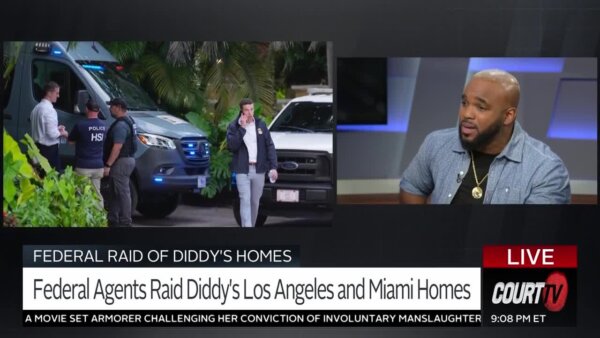 split screen of headkrack and raid on diddy's house