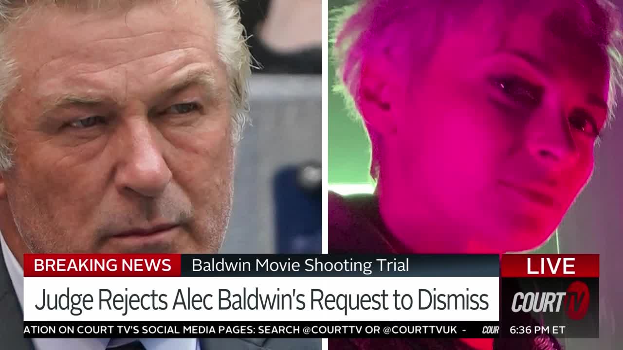 The judge in the Alec Baldwin case denies a motion to dismiss the indictment against the actor. Baldwin is accused in the fatal shooting of cinematographer Halyna Hutchins on the set of the movie 'Rust.'